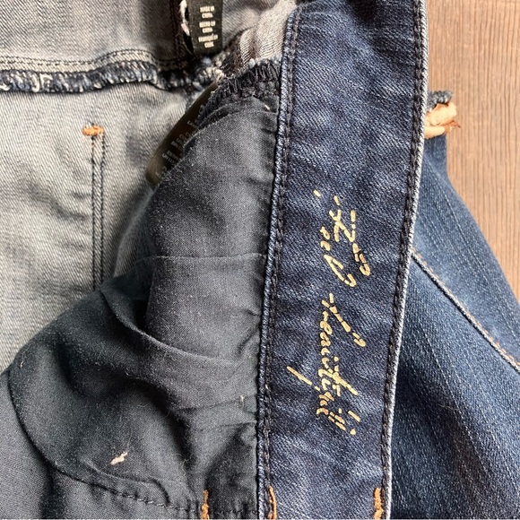 White House Black Market Feel Beautiful Size 10 Skinny Jeans Tan trim on Pockets - Picture 6 of 12